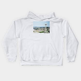 Space Needle in Daylight Kids Hoodie